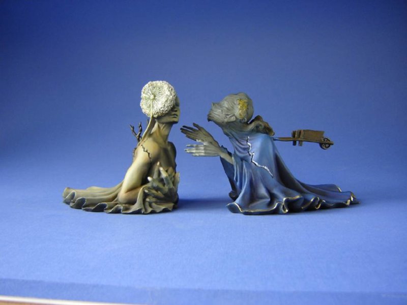 Salvador Dali Art statues Tristan and Isolde Salvador Dali - 1944