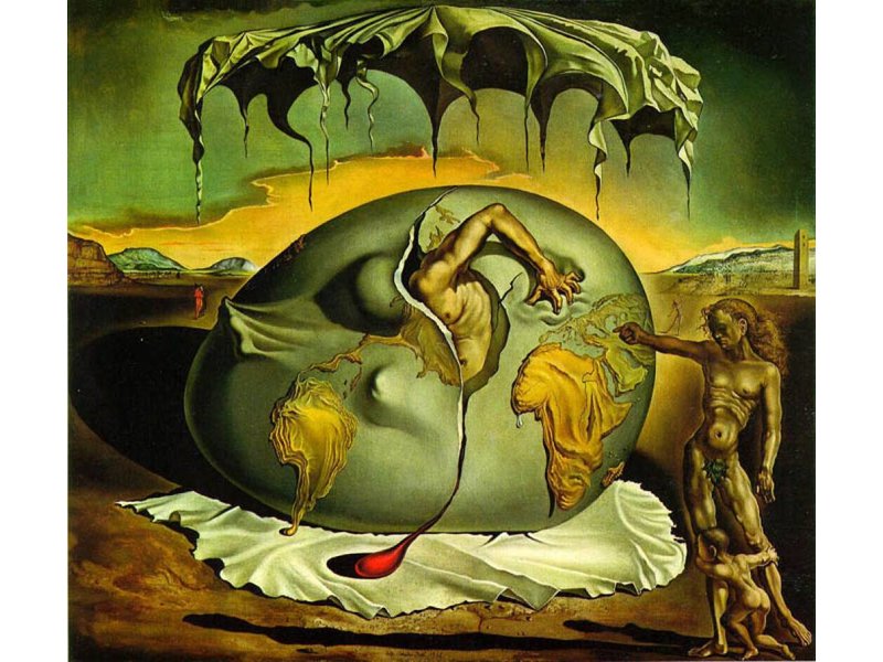 Salvador Dali Geopolitical child (1943) Eg