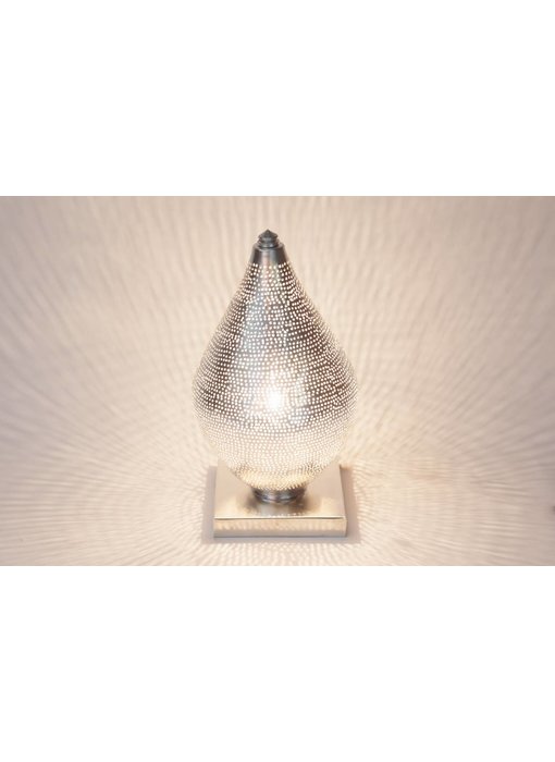 Filigree Egyptian table lamp mini Filisky Silver