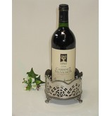 Baroque House of Classics Decorated bottle holder in silver