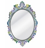 Toms Drag Ovaler Spiegel Versailles Kollektion - Silver Line