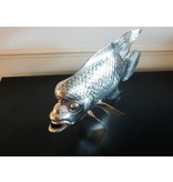 SEA LIFE - MGM Tropical fish sculpture Lou Han - silver plated Yellowcast
