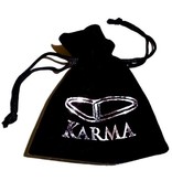 Karma Armband White Satin Gold XS