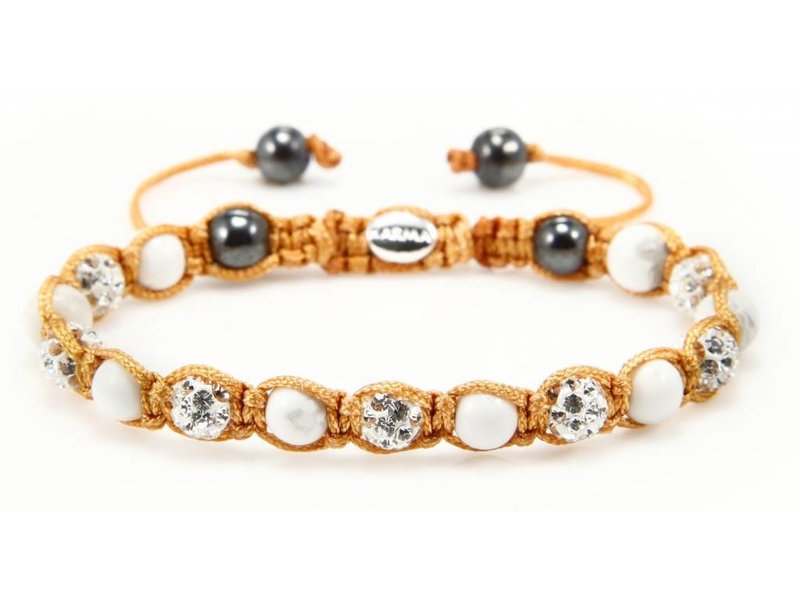 Karma Pulsera White Satin Gold XS