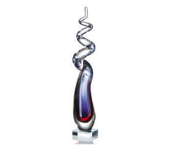 Vetro Gallery Glass sculpture Drillo 52 cm