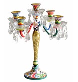 Toms Drag Candelabro de mesa de cristal para 5 velas - 3 tamaños