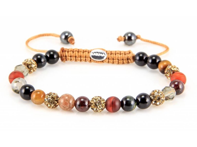 Karma Armband Hollywood XS - geelgouden kristallen