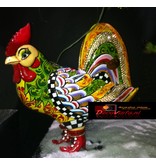 Toms Drag Colourful art sculpture of rooster Phil