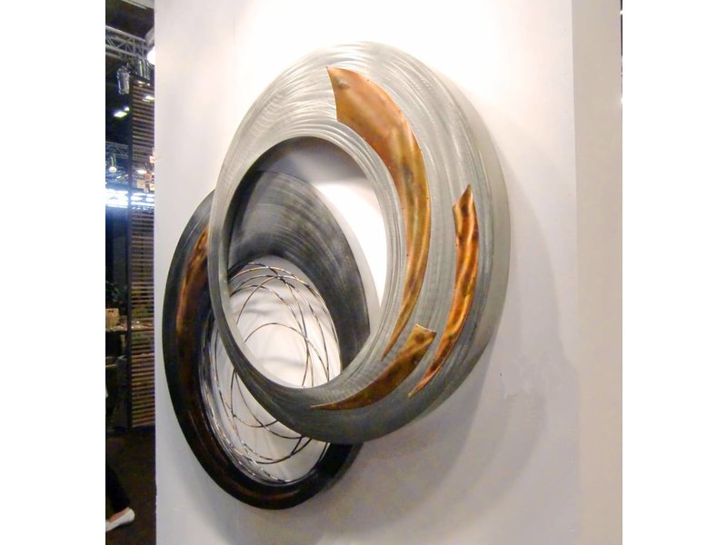 C. Jeré - Artisan House Exklusive Wanddekoration aus Metall - rings of Gravity