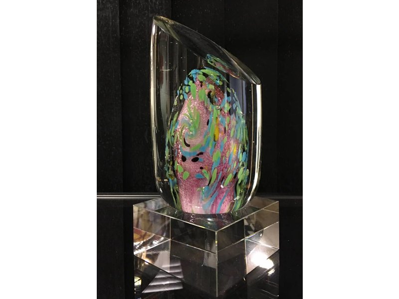 Glass sculpture abstract object