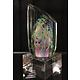 Glass sculpture  abstract object