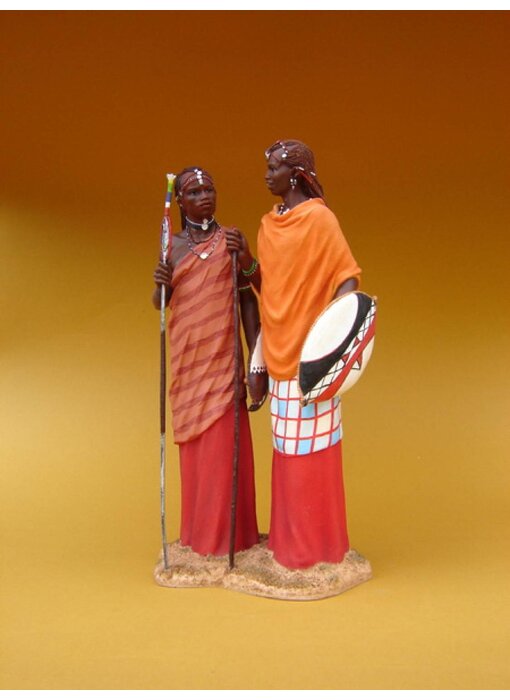 Mouseion Statue Masaai warriors