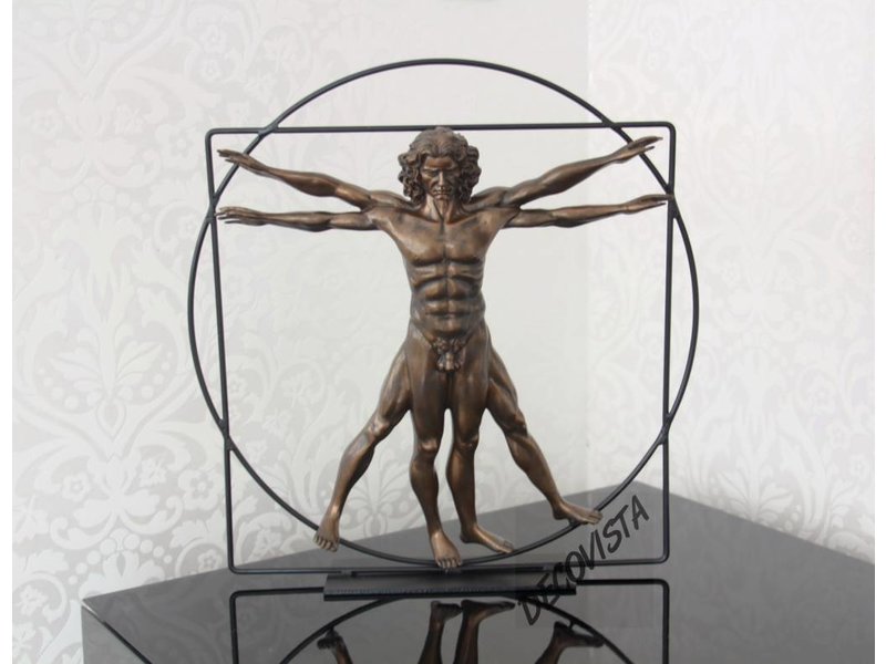 Mouseion The Vitruvian Man, bronze - Large