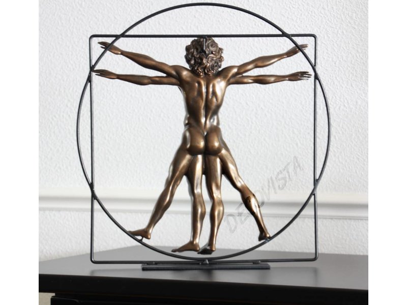 Mouseion The Vitruvian Man, bronze - Large