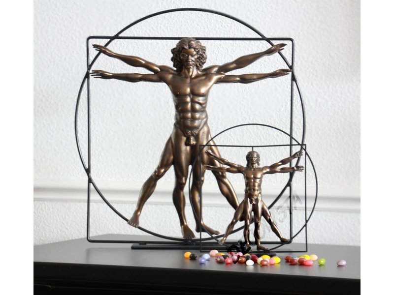 Mouseion The Vitruvian Man, bronze - Large