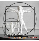 Mouseion Vitruvian man, wit - L