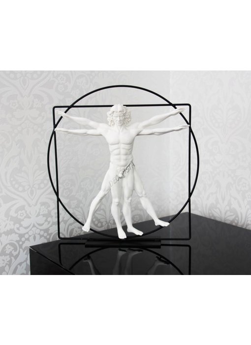 Mouseion The Vitruvian Man, white - L