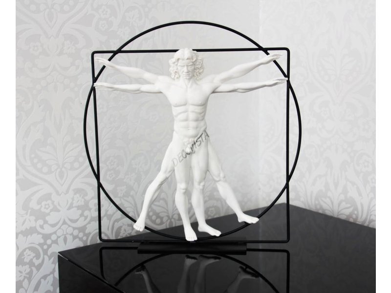 Mouseion The Vitruvian Man, white - L