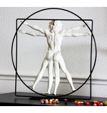 Mouseion Vitruvian man, wit - L