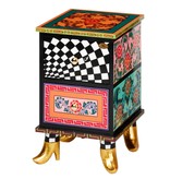 Toms Drag Colorful bedside table with two drawers - design Aruba