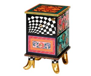 Toms Drag Caja de pañuelos cuadrada, dorada - DecoVista - decoración de  interiores