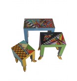 Toms Drag Set of three end tables, side table