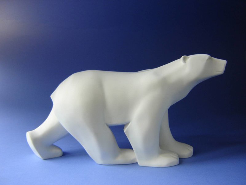 Pompon Escultura Oso polar blanco - Francois Pompon - M