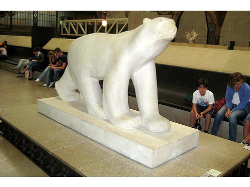 Pompon Escultura Oso polar blanco - Francois Pompon - M