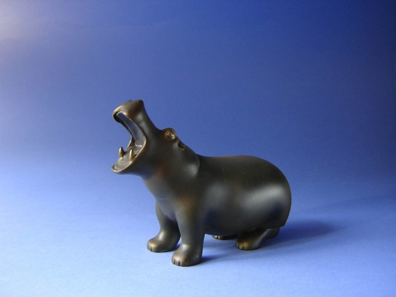 Pompon Hippopotame - nijlpaard replica Francois Pompon