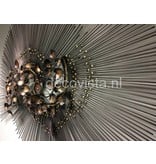 C. Jeré - Artisan House Nova wall decoration in steel with bronze foliage