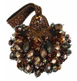 Mary Frances Exclusive brown beaded bag