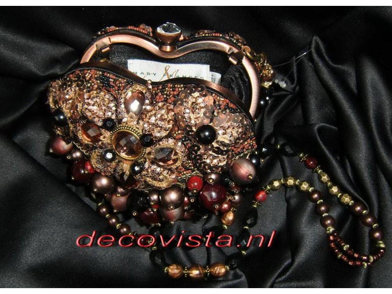 Mary Frances Crown Royal - designer minibag / handtas / avondtasje / schoudertas