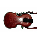 Mary Frances Floral violin - designer minibag / handtas / avondtasje / schoudertas / polstas