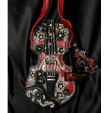 Mary Frances Floral violin - Mary Frances handbag / minibag / evening bag / clutch