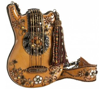 Mary Frances Gitarre Handtasche braun