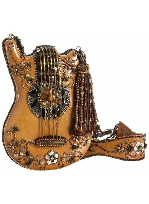 Mary Frances Gitarre Handtasche braun