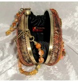 Mary Frances Sun Kiss Coral - designer minibag / handtas / avondtasje / schoudertas