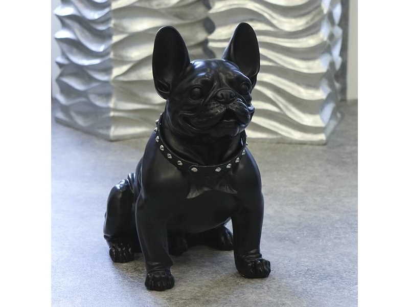 Skulptur Bulldogge von 42 cm - DECOVISTA - farbenfrohe