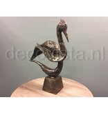 L' Art Bronze Skulptur Bronze Schwan