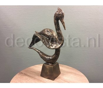 L' Art Bronze Bronze swan - abstract