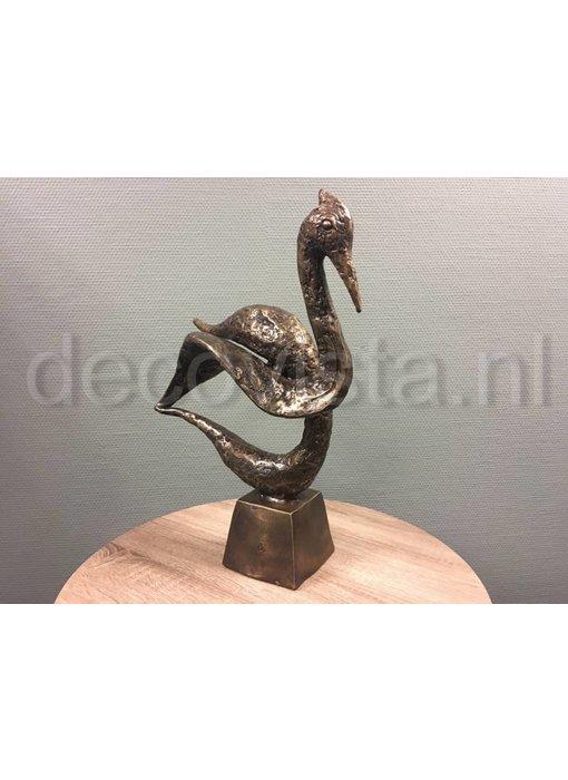 L' Art Bronze Bronzen zwaan - abstract