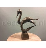 L' Art Bronze Skulptur Bronze Schwan