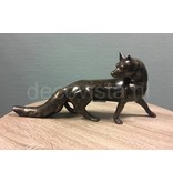 L' Art Bronze Escultura de un zorro, de bronce