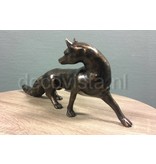 L' Art Bronze Figur eines Fuchses