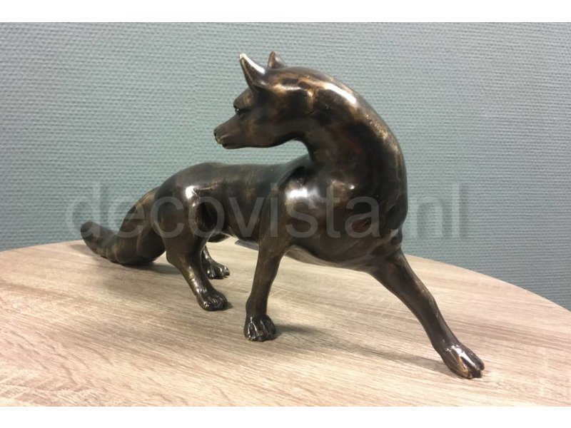 L' Art Bronze Figur eines Fuchses