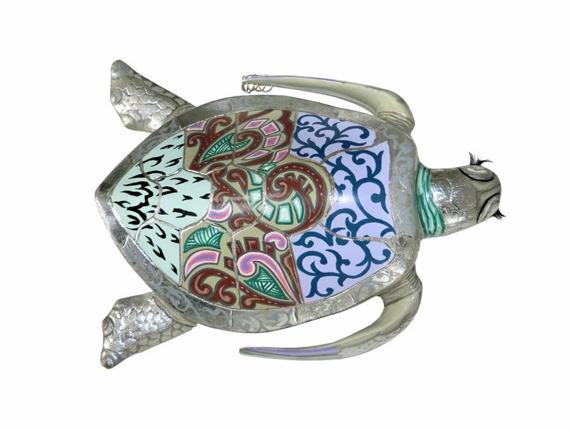 Toms Drag  Turtle sculpture - L silver