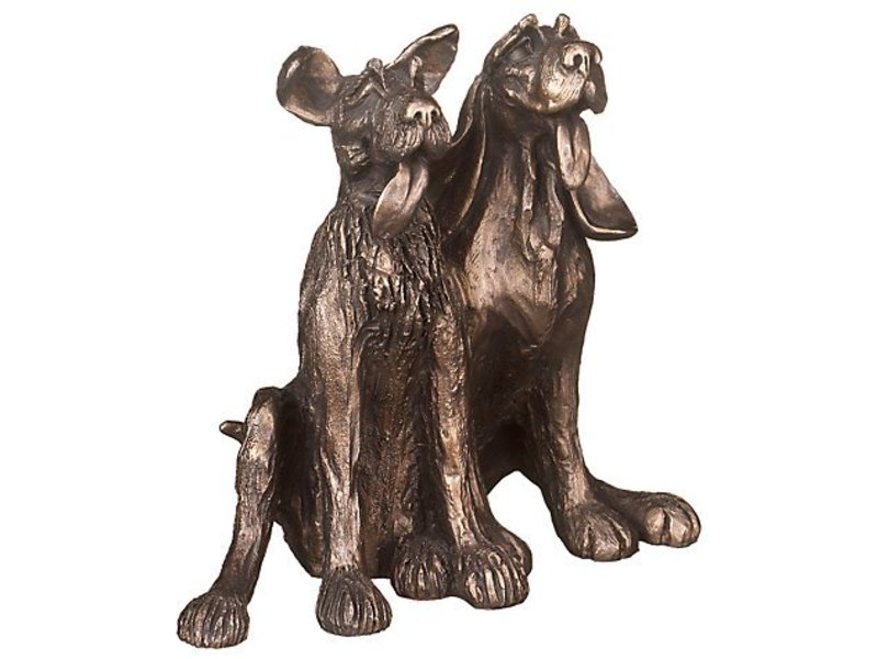 Frith Skulptur zwei Hunden Tom en Fred