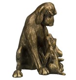 Frith Sculptuur hond  Amber met puppy