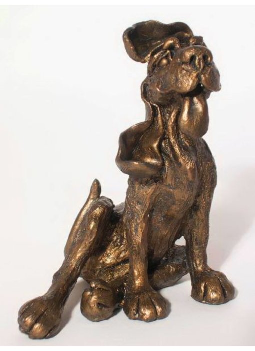 Frith Perro de perrito de escultura Rusty