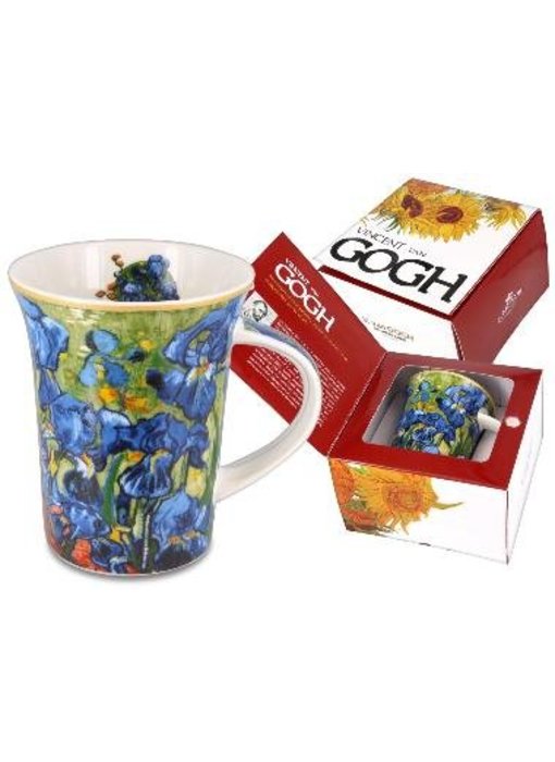 Carmani Mug porcelain - Irises by  Van Gogh